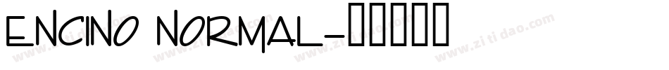 Encino Normal字体转换
